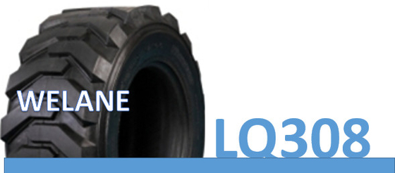 Wide Tubeless Industrial Solid Tyres 10 - 16.5 / 12 - 16.5 LQ308 Pattern