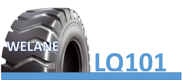 Black OTR Bias Ply Off Road Tires LQ101 Pattern 16 / 17 - 20 / 17.5 - 25 supplier