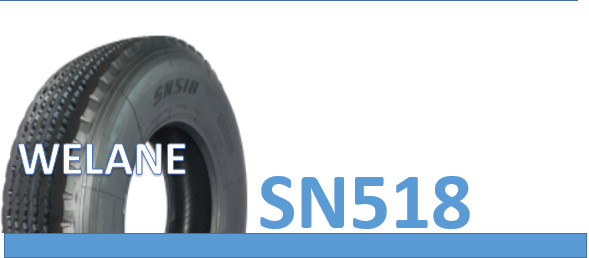 16mm Depth Light Truck Bus Radial Tyres PR20 SN518 Pattern Natural Rubber Material  supplier