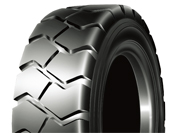 Long Lasting Bias Industrial Solid Tyres Nylon / Natural Rubber Material